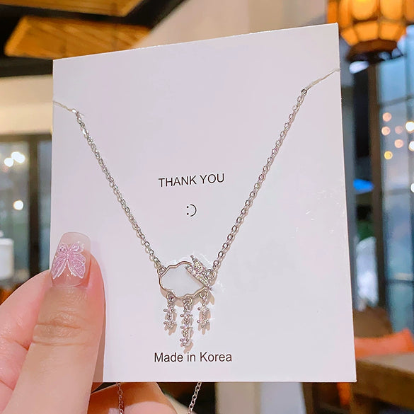 Necklace Titanium Steel Copper Geometric Light Luxury Pendant For Women