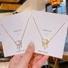 Necklace Titanium Steel Copper Geometric Light Luxury Pendant For Women