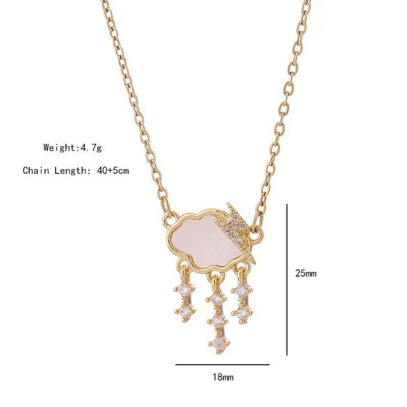 Necklace Titanium Steel Copper Geometric Light Luxury Pendant For Women