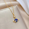 Necklace Titanium Steel Copper Geometric Light Luxury Planet Galaxy Style