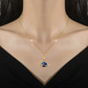 Necklace Titanium Steel Copper Geometric Light Luxury Planet Galaxy Style