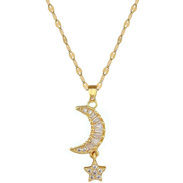 Necklace Titanium Steel Copper Geometric Light Luxury Style