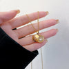 Necklace Titanium Steel Copper Geometric Microinlaid Diamond Light Luxury Women's Ochain Pendant Jewelry