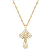 Necklace Titanium Steel Copper Geometric Microinlaid Real Gold