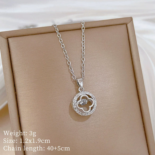 Necklace Titanium Steel Copper Geometric Minimalist Unisex