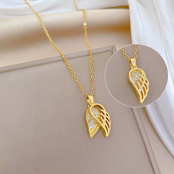 Necklace Titanium Steel Copper Geometric Natural Style Women's Allmatch Clavicle Chain