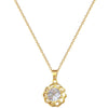 Necklace Titanium Steel Copper Geometric Rotating Zircon Light Luxury Unisex