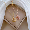 Necklace Titanium Steel Copper Geometric Style For Women