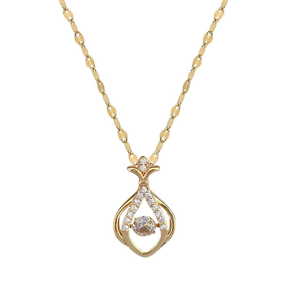 Necklace Titanium Steel Copper Geometric Style