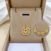 Necklace Titanium Steel Copper Heart Fourleaf Flower Animal Zodiac Cartoon Style