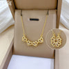 Necklace Titanium Steel Copper Heart Fourleaf Flower Animal Zodiac Cartoon Style
