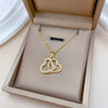 Necklace Titanium Steel Copper Heart Geometric Light Luxury Elegant Gorgeous Allmatch Clavicle Chain Unisex