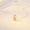 Necklace Titanium Steel Copper Inlaid Zircon Geometric Vacuum Plating Fashion