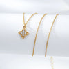 Necklace Titanium Steel Copper Inlaid Zircon Geometric Vacuum Plating Fashion