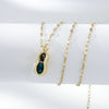 Necklace Titanium Steel Copper Inlaid Zircon Geometric Vacuum Plating Fashion