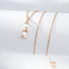 Necklace Titanium Steel Copper Inlaid Zircon Geometric Vacuum Plating Fashion