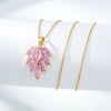 Necklace Titanium Steel Copper Inlaid Zircon Geometric Vacuum Plating Fashion