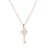 Necklace Titanium Steel Copper Inlaid Zircon Geometric Vacuum Plating Fashion