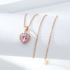 Necklace Titanium Steel Copper Inlaid Zircon Geometric Vacuum Plating Fashion