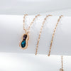 Necklace Titanium Steel Copper Inlaid Zircon Geometric Vacuum Plating Fashion