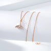 Necklace Titanium Steel Copper Inlaid Zircon Geometric Vacuum Plating Fashion