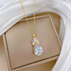 Necklace Titanium Steel Copper Light Industry Skirt Style Cartoon Animal Zodiac Full Diamond