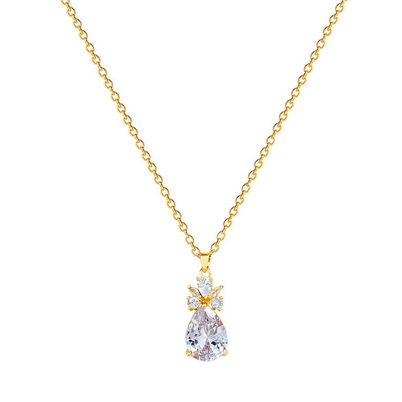 Necklace Titanium Steel Copper Light Industry Skirt Style Cartoon Animal Zodiac Full Diamond