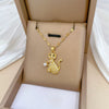 Necklace Titanium Steel Copper Pearl Cat Geometric Light Luxury Elegant Gorgeous For Women