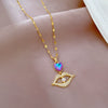 Necklace Titanium Steel Copper Pearl Geometric Light Luxury Elegant