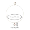 Necklace Titanium Steel Copper Pink Flower Butterfly Hollow Bow Electroplating Design For Women