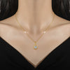 Necklace Titanium Steel Copper Stainless Steel Geometric Hollow Zircon