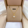 Necklace Titanium Steel Copper Stainless Steel Geometric Hollow Zircon