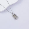 Necklace Titanium Steel Copper Water Wave Chain Cross Pendant Electroplated Light Luxury Elegant Highend Jewelry