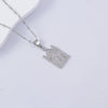 Necklace Titanium Steel Copper Water Wave Chain Cross Pendant Electroplated Light Luxury Elegant Highend Jewelry