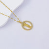 Necklace Titanium Steel Copper Water Wave Chain Cross Pendant Electroplated Light Luxury Elegant Highend Jewelry