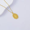 Necklace Titanium Steel Copper Water Wave Chain Cross Pendant Electroplated Light Luxury Elegant Highend Jewelry