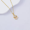 Necklace Titanium Steel Copper Water Wave Chain Cross Pendant Electroplated Light Luxury Elegant Highend Jewelry