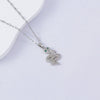 Necklace Titanium Steel Copper Water Wave Chain Cross Pendant Electroplated Light Luxury Elegant Highend Jewelry
