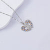 Necklace Titanium Steel Copper Water Wave Chain Cross Pendant Electroplated Light Luxury Elegant Highend Jewelry