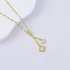 Necklace Titanium Steel Copper Water Wave Chain Cross Pendant Electroplated Light Luxury Elegant Highend Jewelry