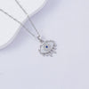 Necklace Titanium Steel Copper Water Wave Chain Cross Pendant Electroplated Light Luxury Elegant Highend Jewelry