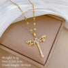Necklace Titanium Steel Copper Zircon Geometric Light Luxury Elegant Gorgeous Natural Unisex