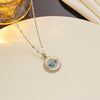 Necklace Titanium Steel Devil's Eye Blue Eye Fashion Electroplating Water Wave Chain