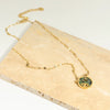 Necklace Titanium Steel Devil's Eye Sunburst Geometric 18K Real Gold Electroplated