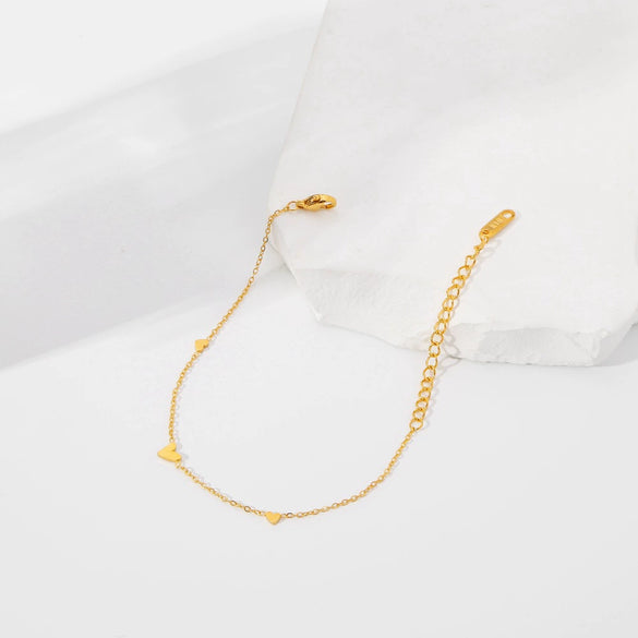 Necklace Titanium Steel Electroplated 18K Gold Geometric Design Unisex