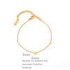Necklace Titanium Steel Electroplated 18K Gold Geometric Design Unisex