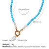 Necklace 316L Stainless Steel Electroplating Freshwater Pearl For Women