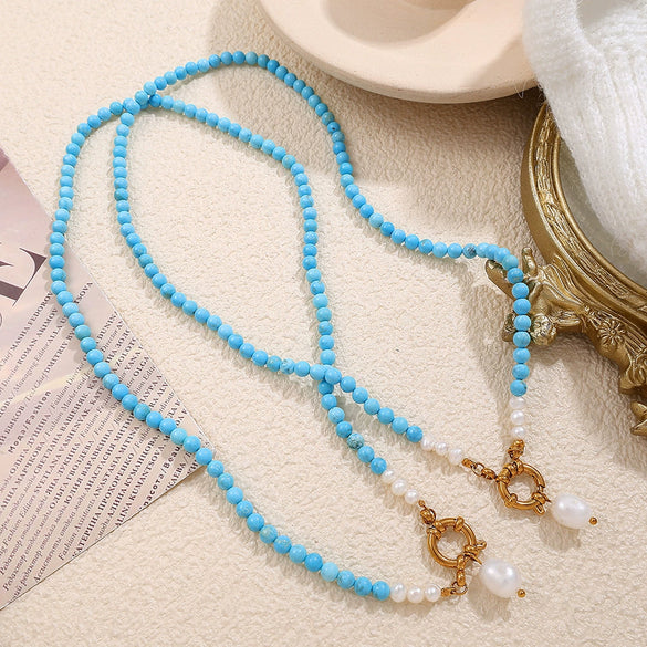 Necklace 316L Stainless Steel Electroplating Freshwater Pearl For Women