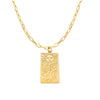 Necklace 316L Stainless Steel Embossed Sun Moon Pendant Bamboo Chain Electroplated Geometric Jewelry