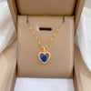 Necklace Titanium Steel Exaggerated Microinlaid Real Gold Electroplated Cartoon Geometric Style Accessories